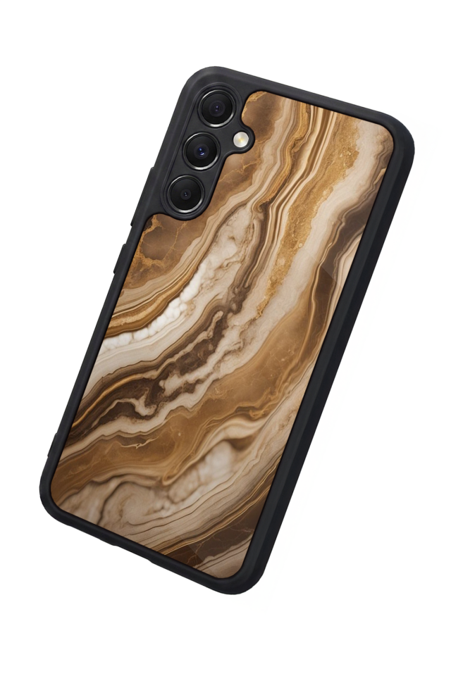 Samsung Galaxy M34 Uyumlu Mermer Marble Tasarımlı Glossy Premium Kılıf