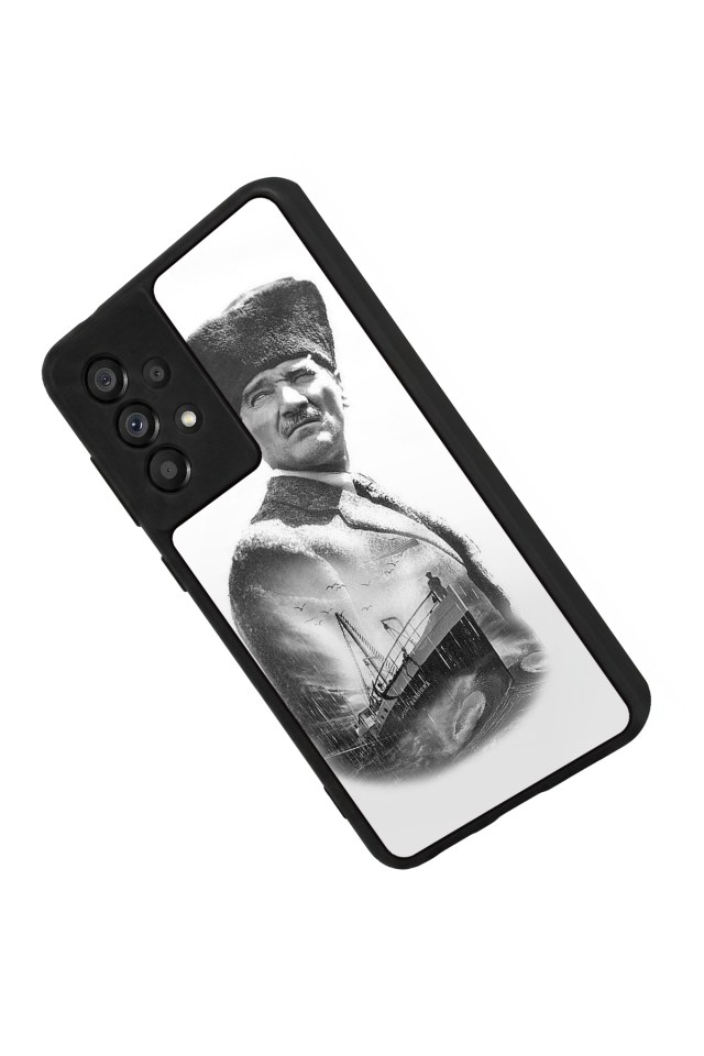 Samsung Galaxy A73 Uyumlu Mustafa Kemal Ataturk Tasarımlı Glossy Premium Kılıf