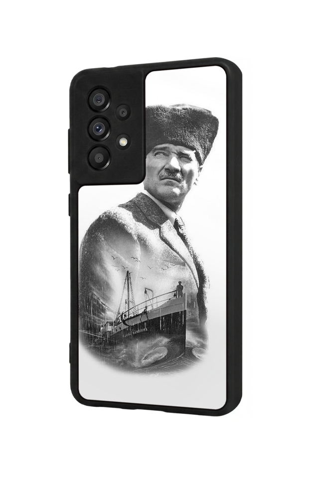 Samsung Galaxy A73 Uyumlu Mustafa Kemal Ataturk Tasarımlı Glossy Premium Kılıf
