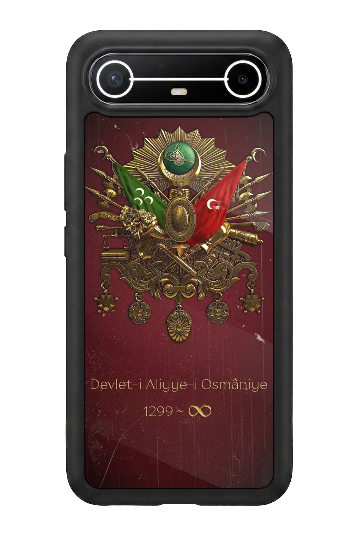 Tecno Spark Slim 5G Uyumlu Osmanli Tugrasi Tasarımlı Glossy Premium Kılıf