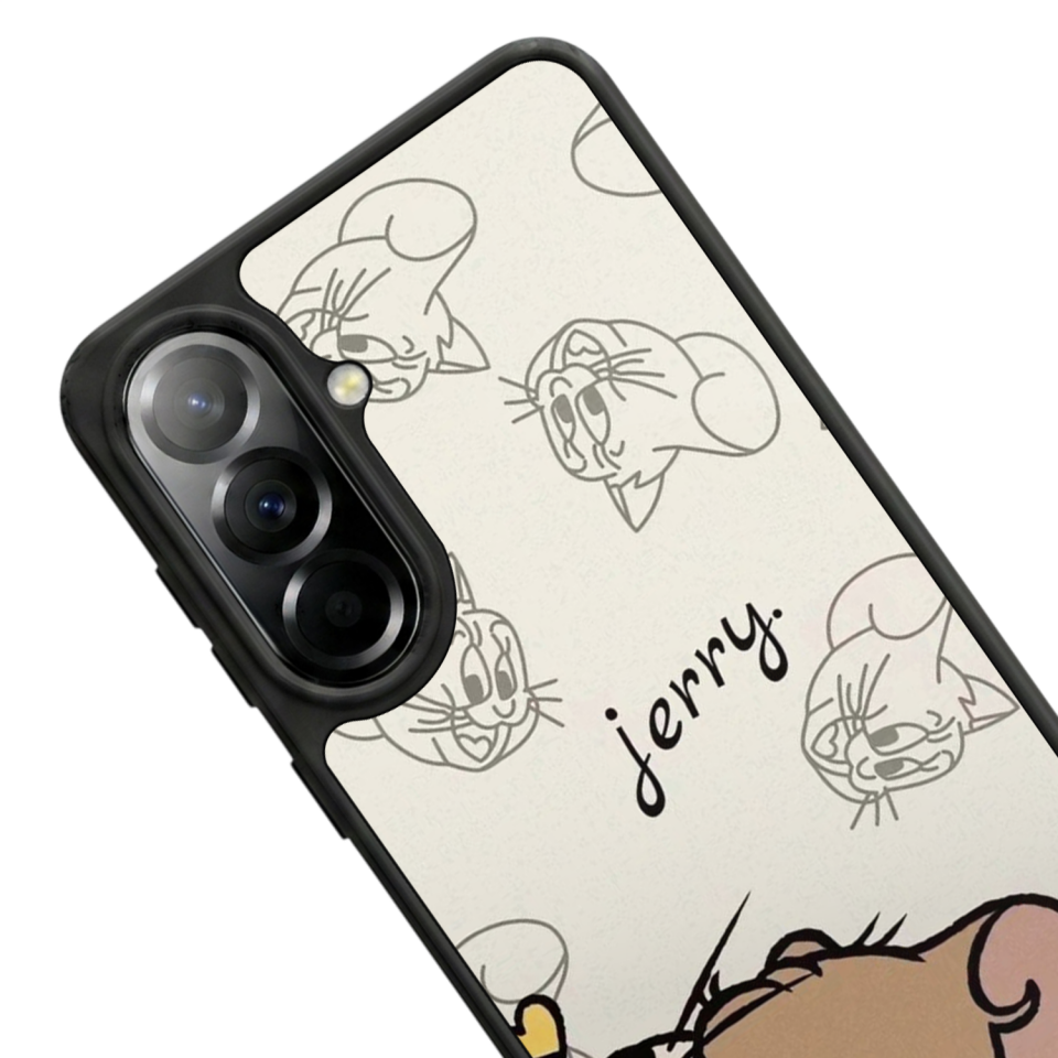 Samsung Galaxy A37 Uyumlu Tom And Jerry Tasarımlı Glossy Premium Kılıf