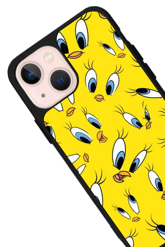iPhone 13/14 Uyumlu Tweety Tasarımlı Glossy Premium Kılıf