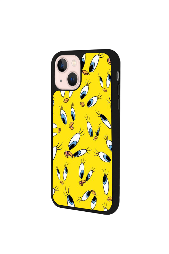 iPhone 13/14 Uyumlu Tweety Tasarımlı Glossy Premium Kılıf