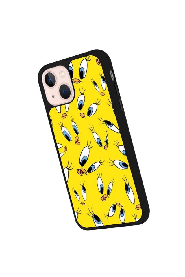 iPhone 13/14 Uyumlu Tweety Tasarımlı Glossy Premium Kılıf