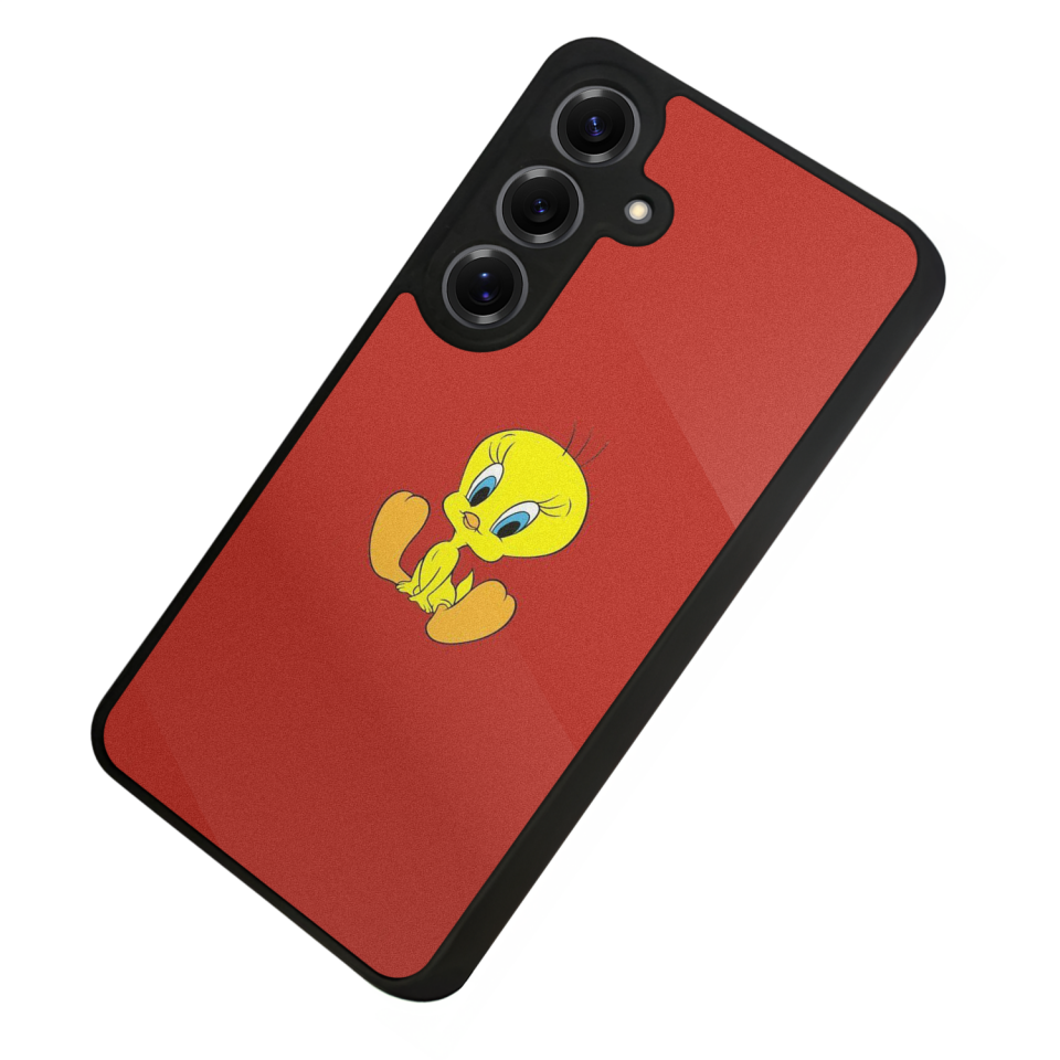 Samsung Galaxy S25 Uyumlu Tweety Tasarımlı Glossy Premium Kılıf