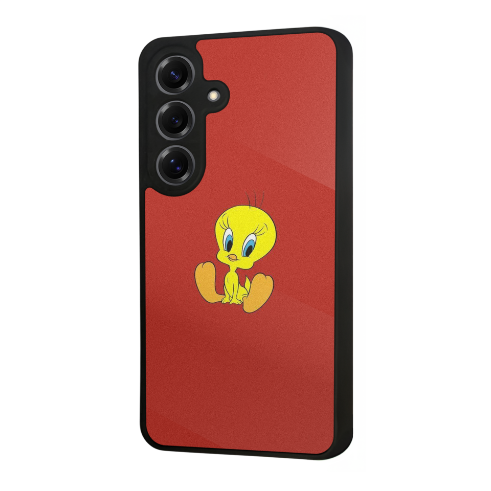 Samsung Galaxy S25 Uyumlu Tweety Tasarımlı Glossy Premium Kılıf