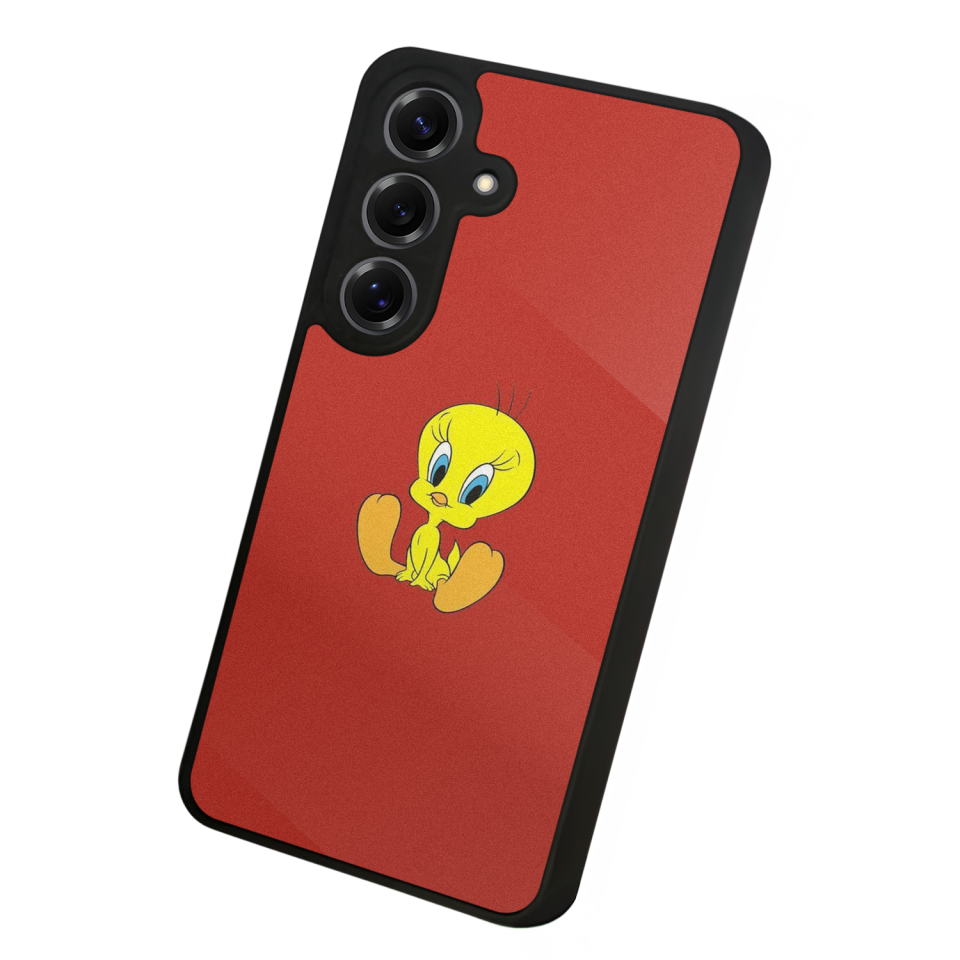 Samsung Galaxy S25 Uyumlu Tweety Tasarımlı Glossy Premium Kılıf