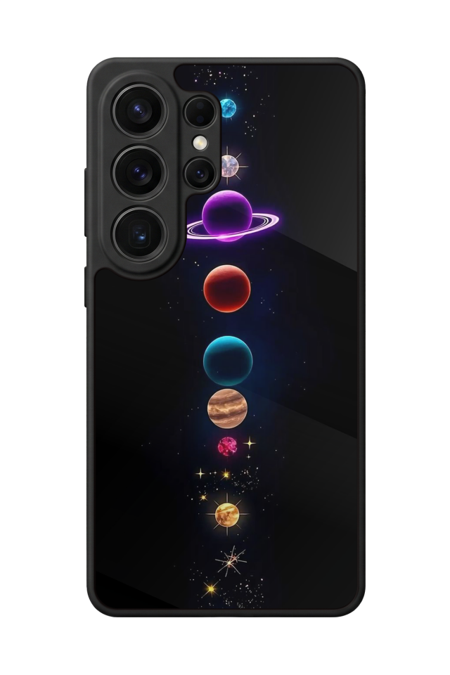 Samsung Galaxy S26 Ultra Uyumlu Uzay Tasarımlı Glossy Premium Kılıf
