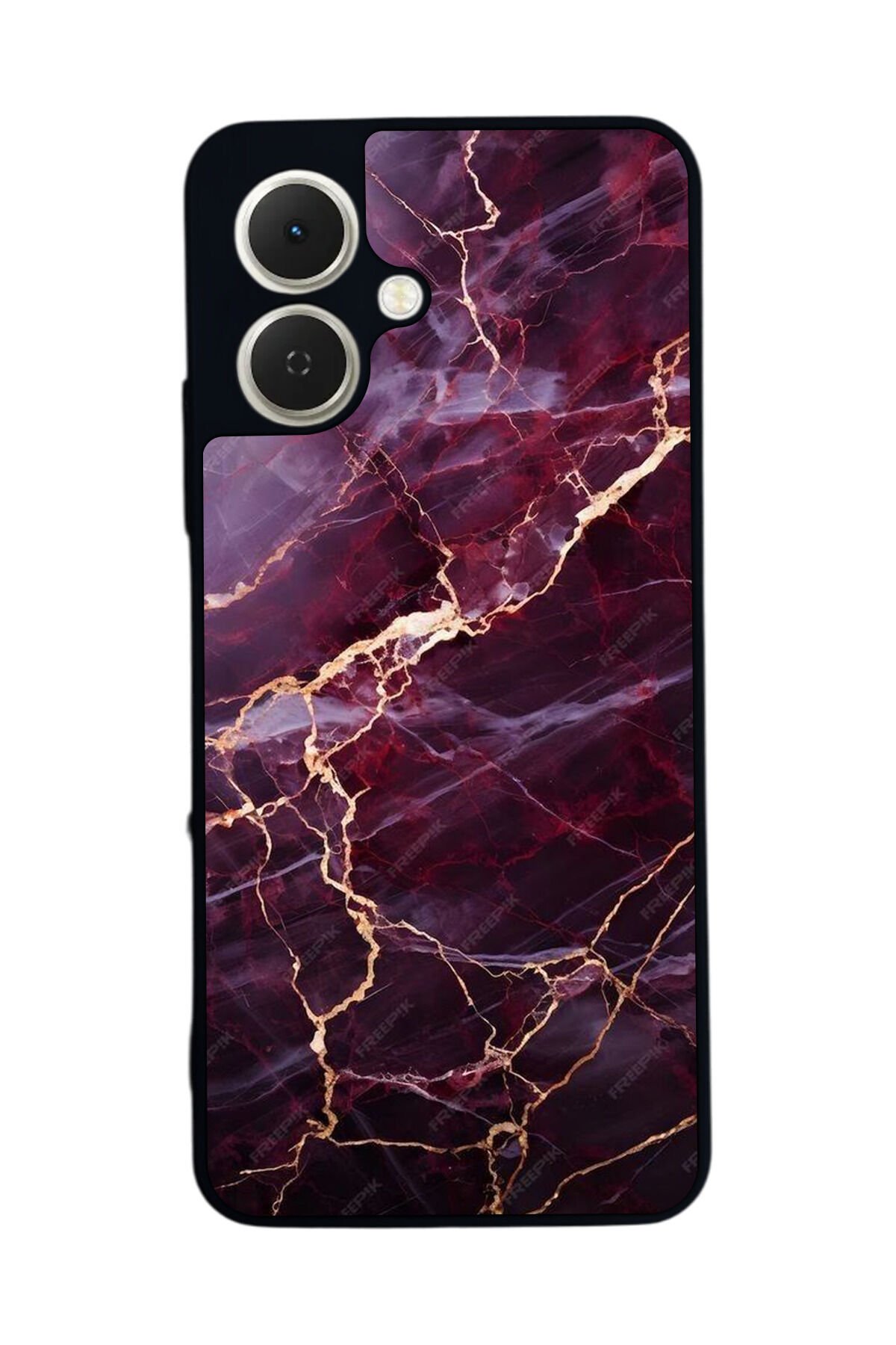 Tecno Spark GO 2 Uyumlu Mermer Marble Tasarımlı Glossy Premium Kılıf