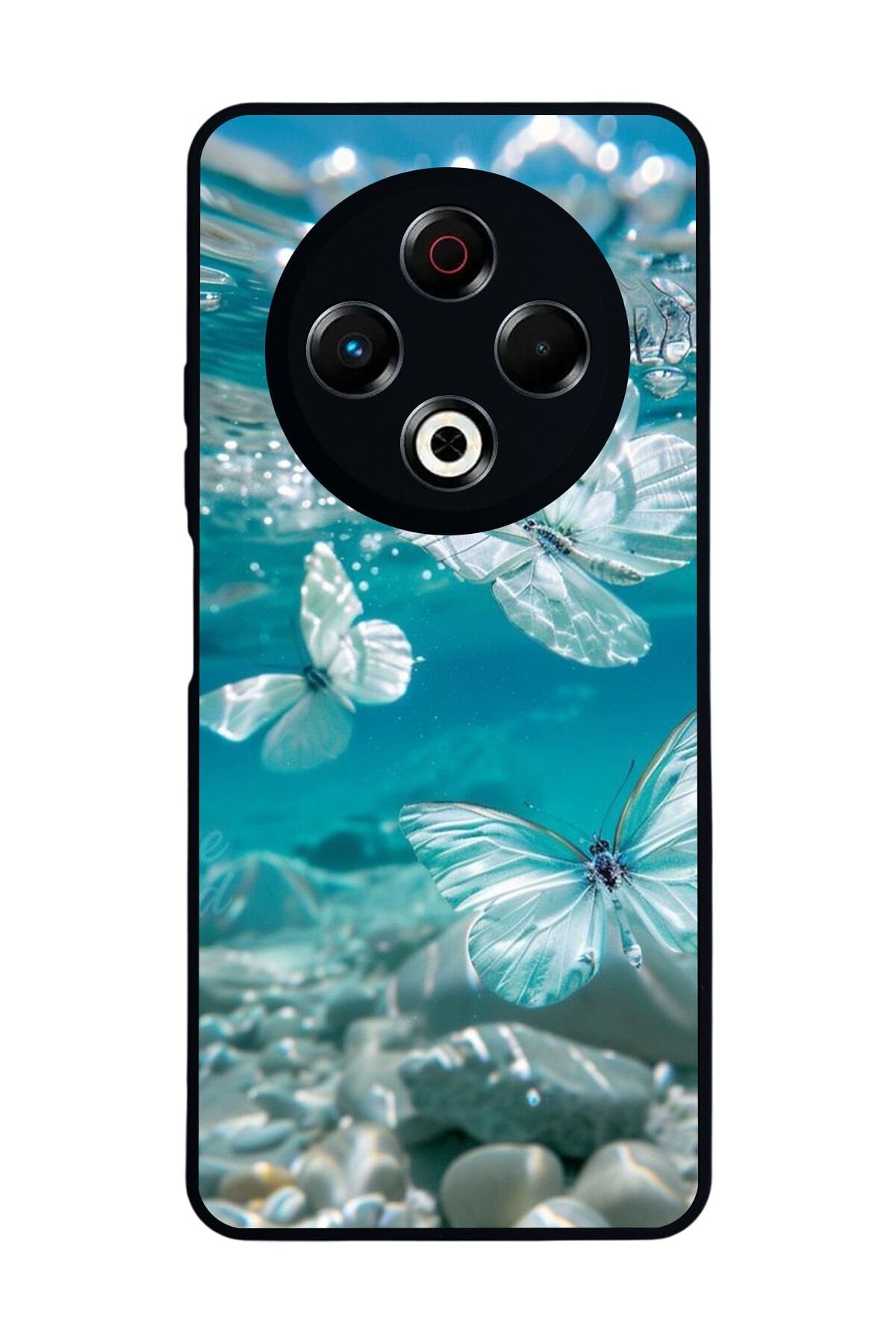 Tecno Spark 30 Uyumlu Kelebek Tasarımlı Glossy Premium Kılıf