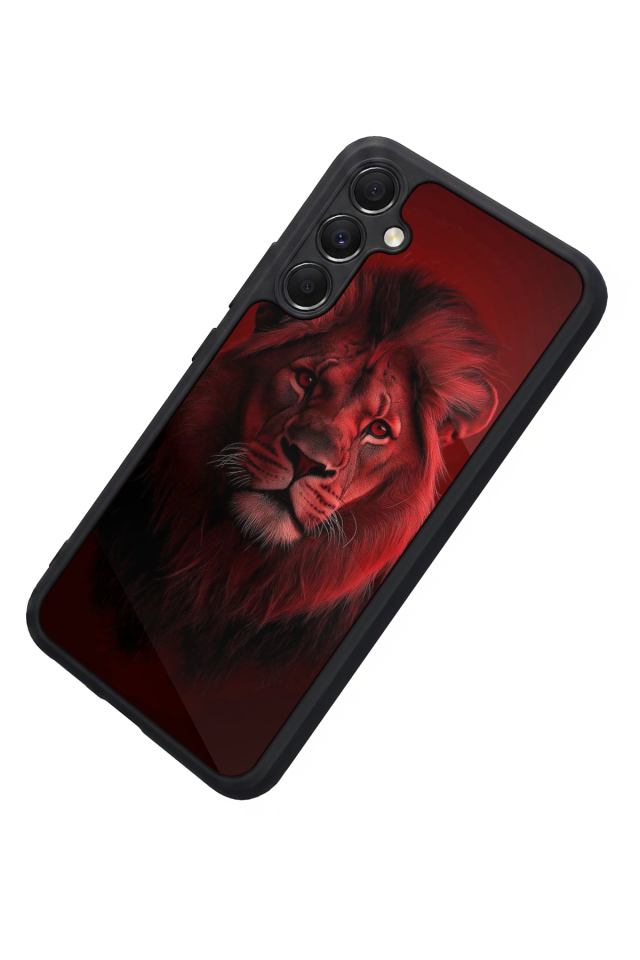 Samsung Galaxy A34 Uyumlu Aslan Tasarımlı Glossy Premium Kılıf