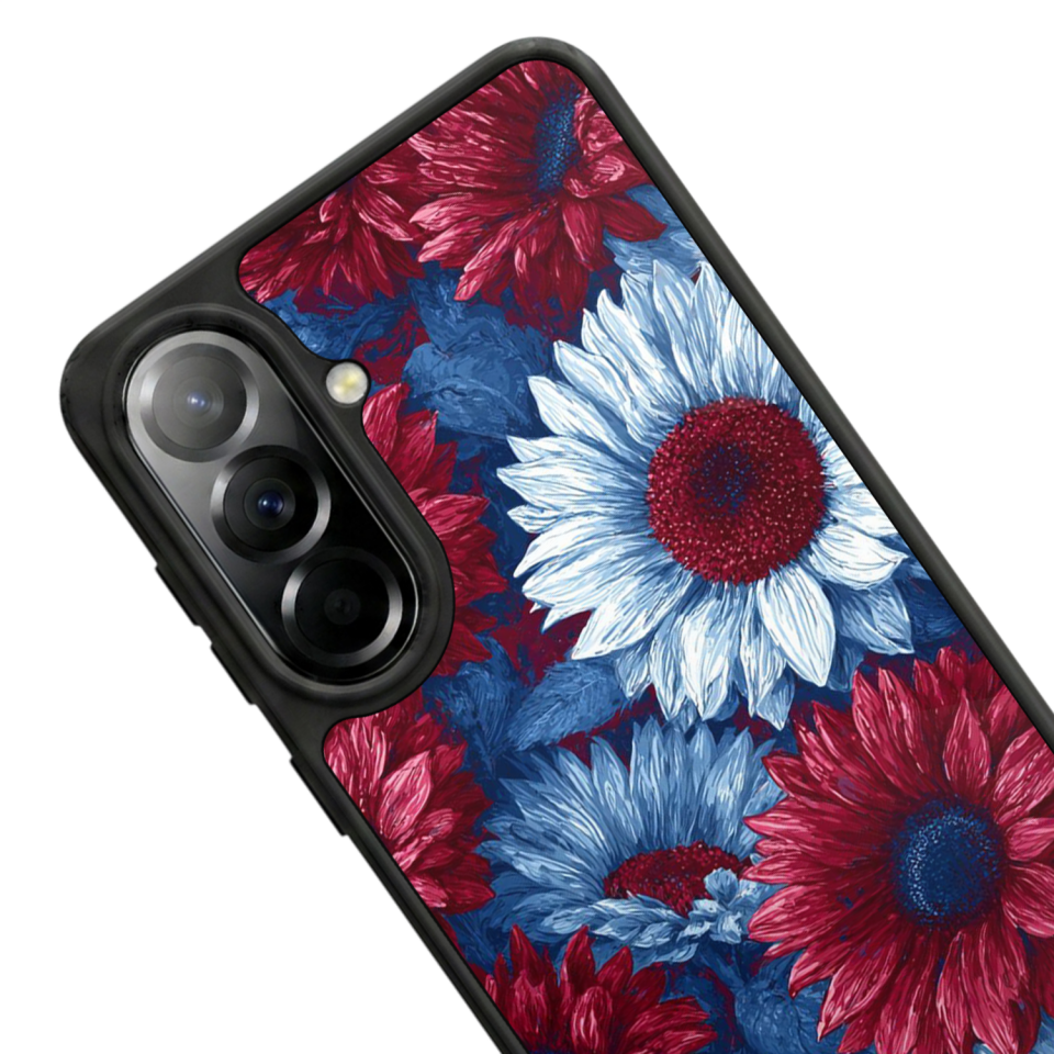 Samsung Galaxy A57 Uyumlu Cicek Tasarımlı Glossy Premium Kılıf
