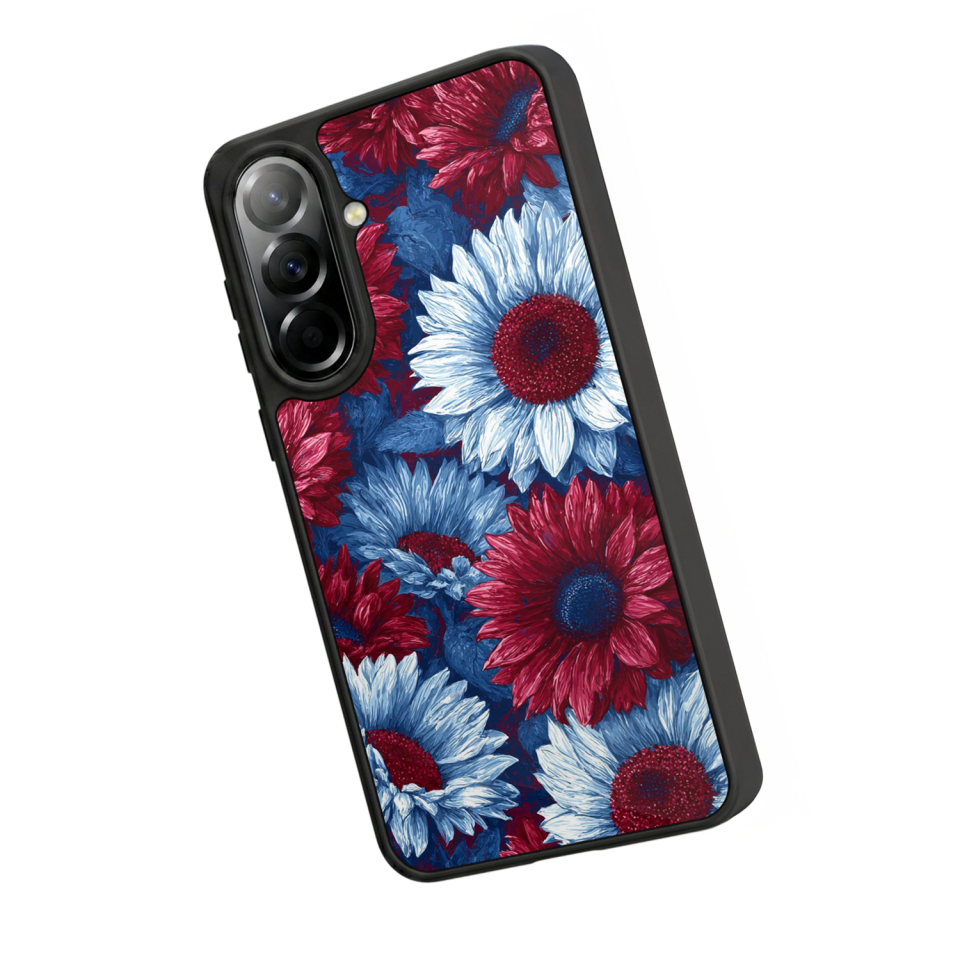 Samsung Galaxy A57 Uyumlu Cicek Tasarımlı Glossy Premium Kılıf