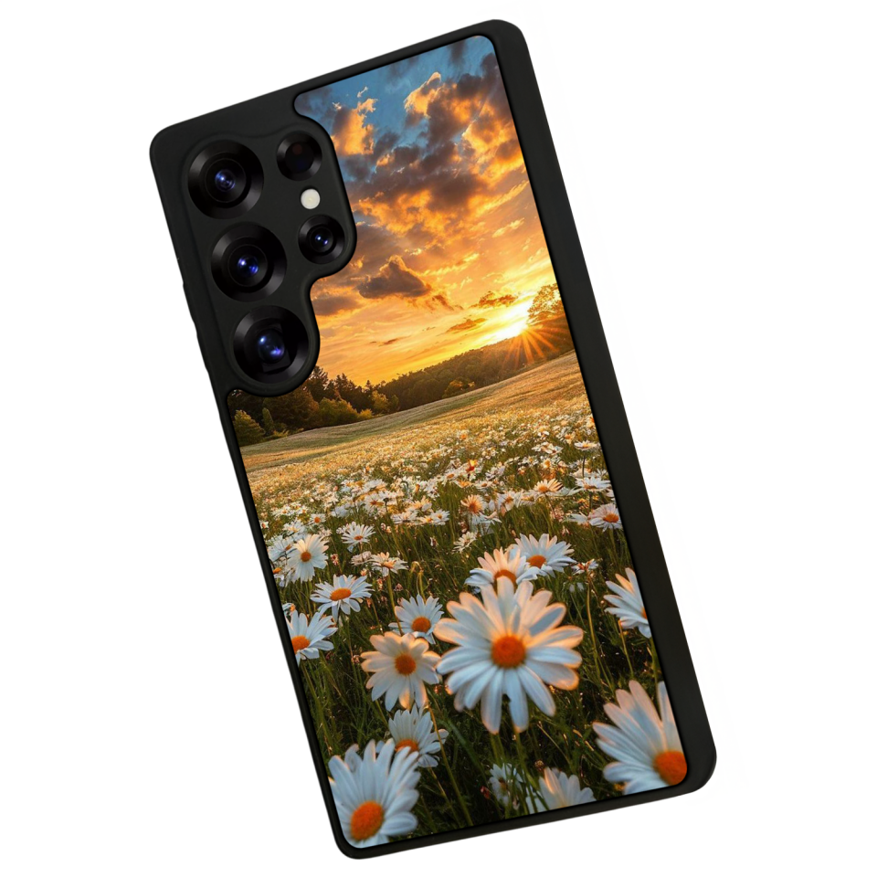 Samsung Galaxy S25 Ultra Uyumlu Cicek Tasarımlı Glossy Premium Kılıf