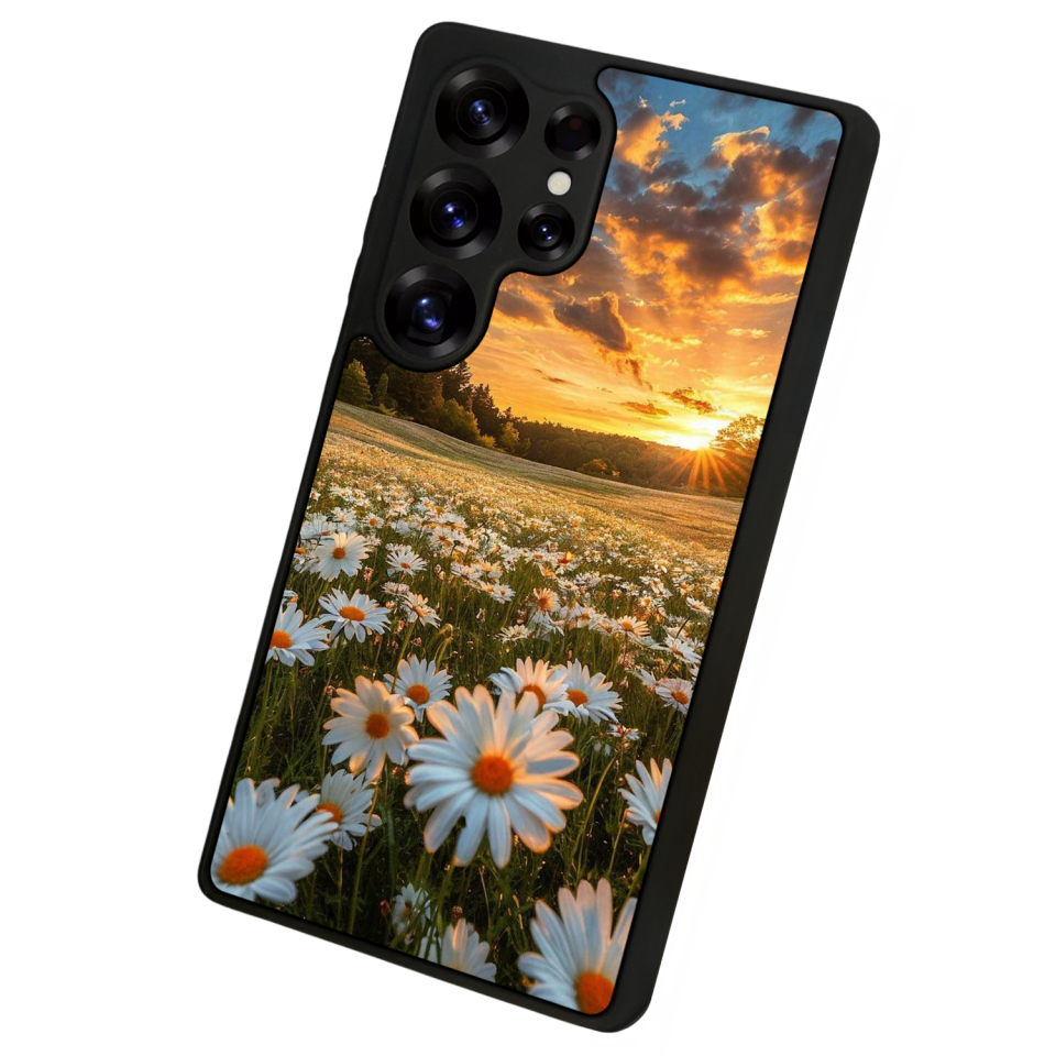 Samsung Galaxy S25 Ultra Uyumlu Cicek Tasarımlı Glossy Premium Kılıf