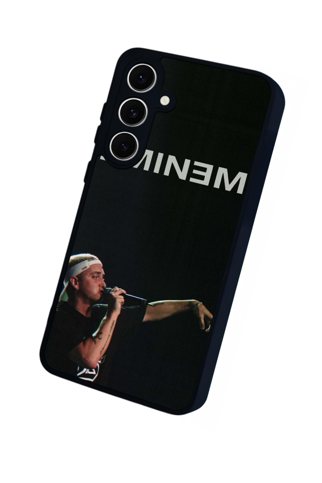 Samsung Galaxy S24 FE Uyumlu Eminem Tasarımlı Glossy Premium Kılıf