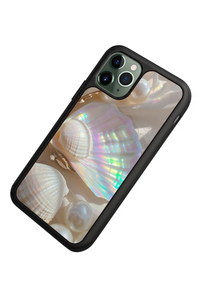iPhone 11 Pro Max Uyumlu  İnci Tasarımlı Glossy Premium Kılıf