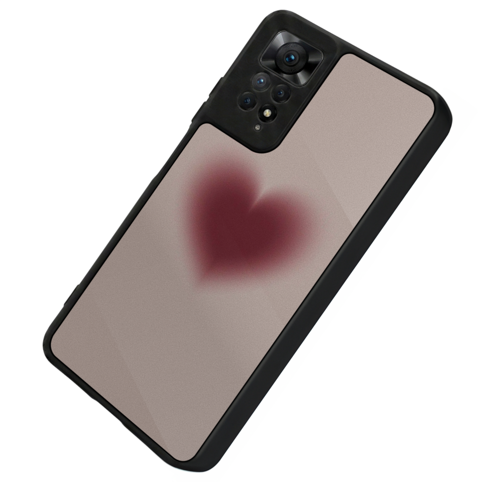 Xiaomi Redmi Note 12 Pro Uyumlu Kalp Love Tasarımlı Glossy Premium Kılıf