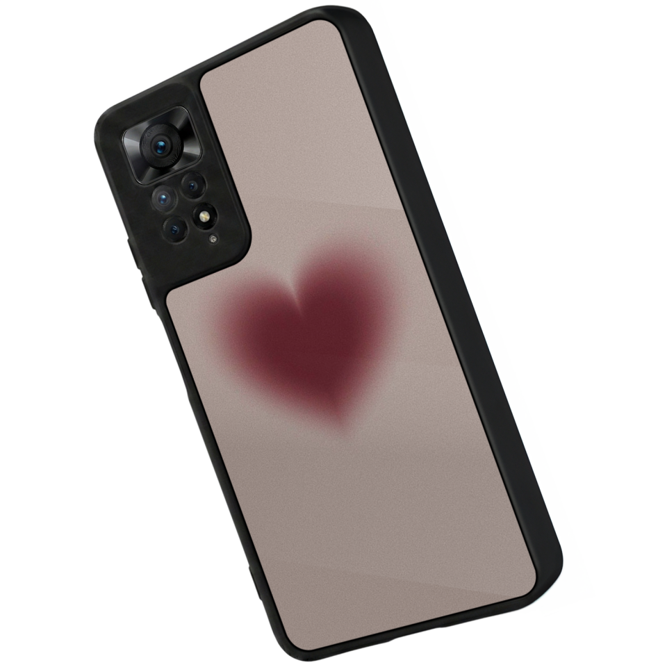 Xiaomi Redmi Note 12 Pro Uyumlu Kalp Love Tasarımlı Glossy Premium Kılıf