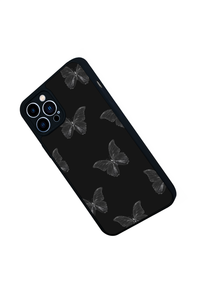 iPhone 13 Pro Max Uyumlu Kelebek Tasarımlı Glossy Premium Kılıf