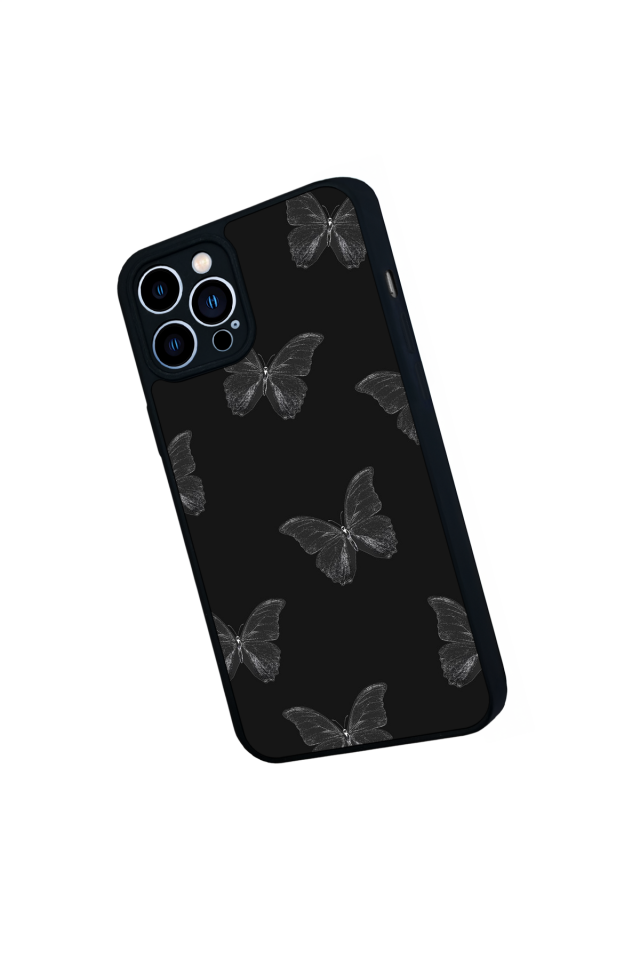 iPhone 13 Pro Max Uyumlu Kelebek Tasarımlı Glossy Premium Kılıf
