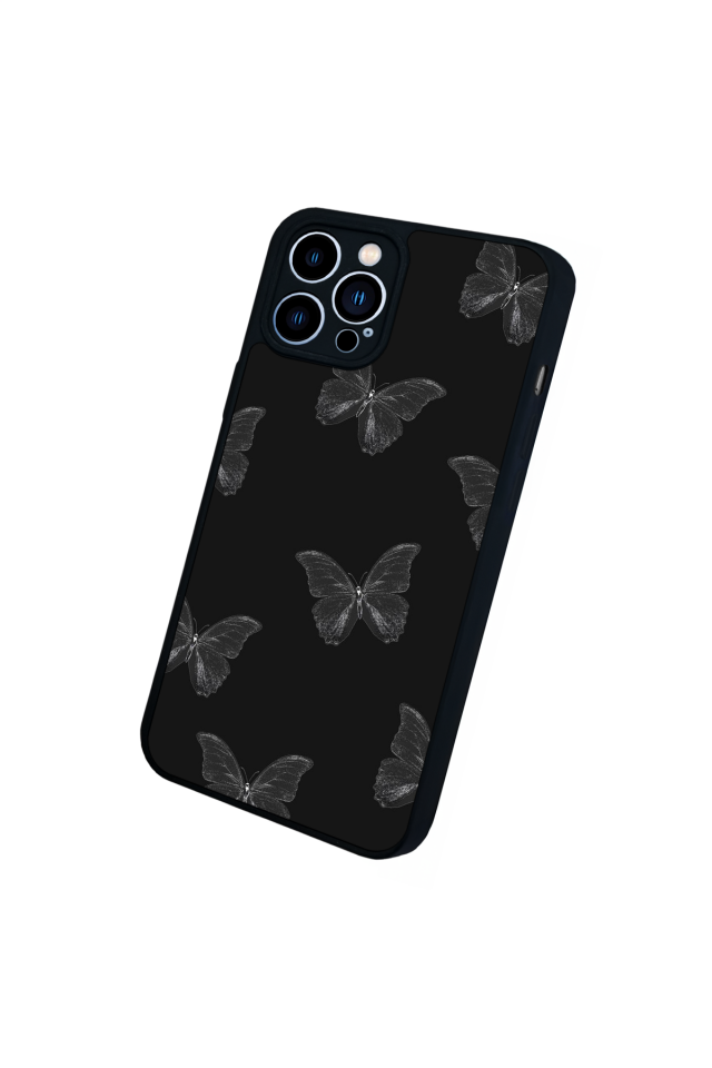 iPhone 13 Pro Max Uyumlu Kelebek Tasarımlı Glossy Premium Kılıf