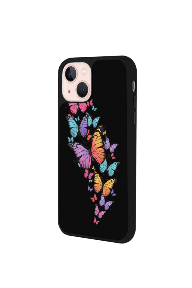 iPhone 15 Uyumlu Kelebek Tasarımlı Glossy Premium Kılıf