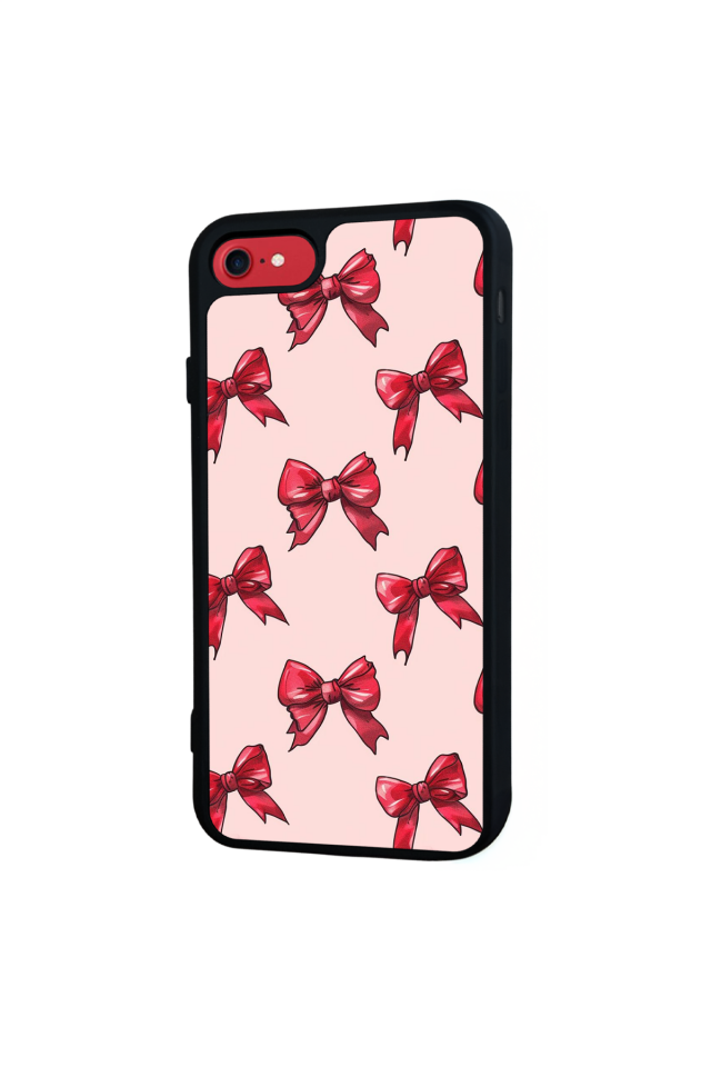 iPhone 8 Uyumlu Kurdele Tasarımlı Glossy Premium Kılıf