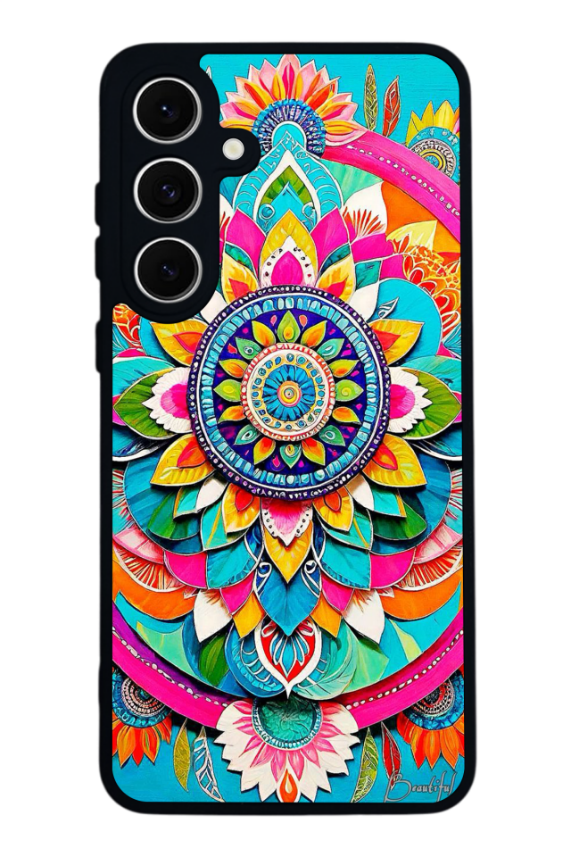 Samsung Galaxy A16 Uyumlu Mandala Tasarımlı Glossy Premium Kılıf