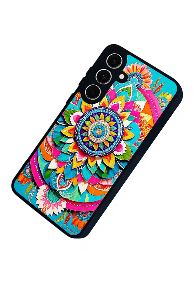 Samsung Galaxy A16 Uyumlu Mandala Tasarımlı Glossy Premium Kılıf