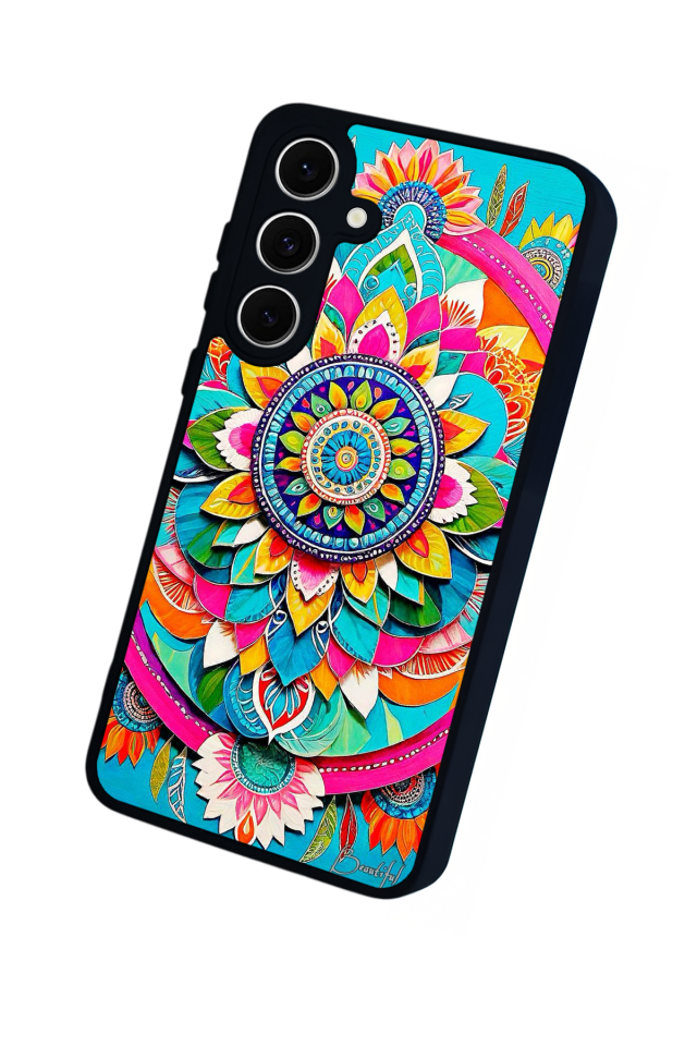 Samsung Galaxy A16 Uyumlu Mandala Tasarımlı Glossy Premium Kılıf