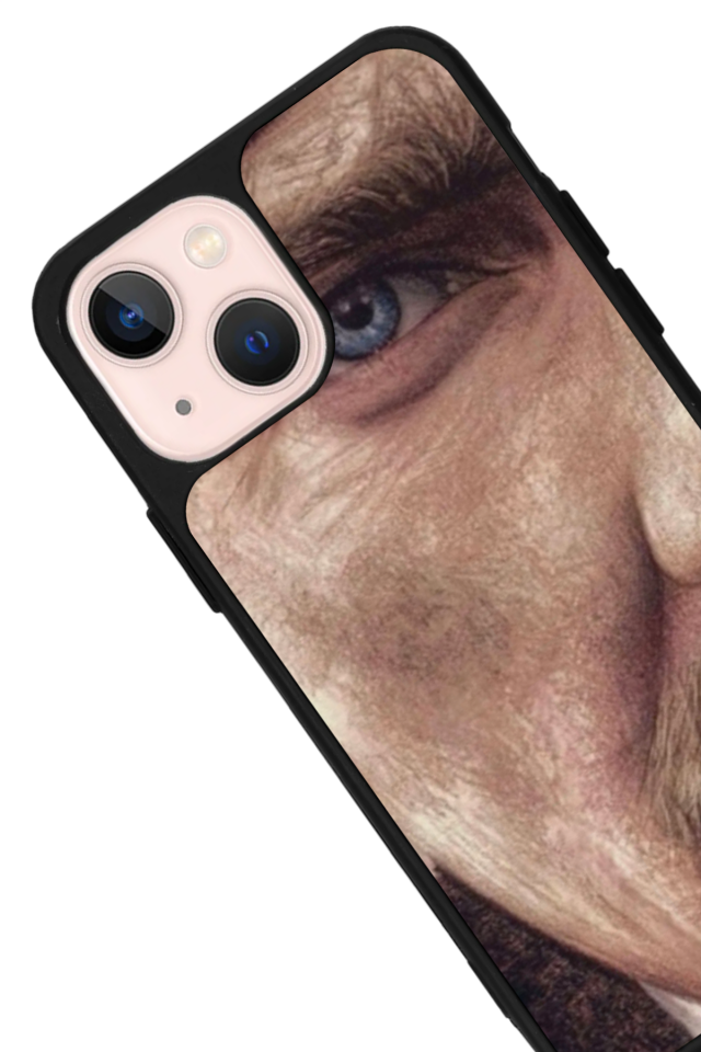 iPhone 14 Plus Uyumlu Mustafa Kemal Ataturk Tasarımlı Glossy Premium Kılıf