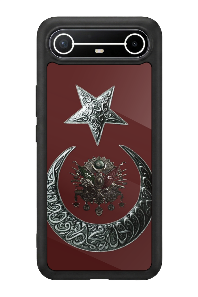 Tecno Spark Slim 5G Uyumlu Osmanli Tugrasi Tasarımlı Glossy Premium Kılıf