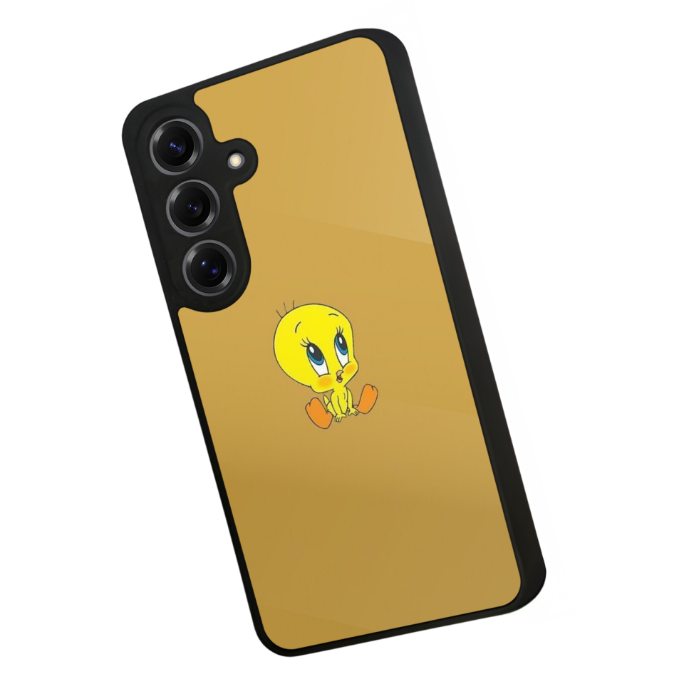 Samsung Galaxy S25 Uyumlu Tweety Tasarımlı Glossy Premium Kılıf