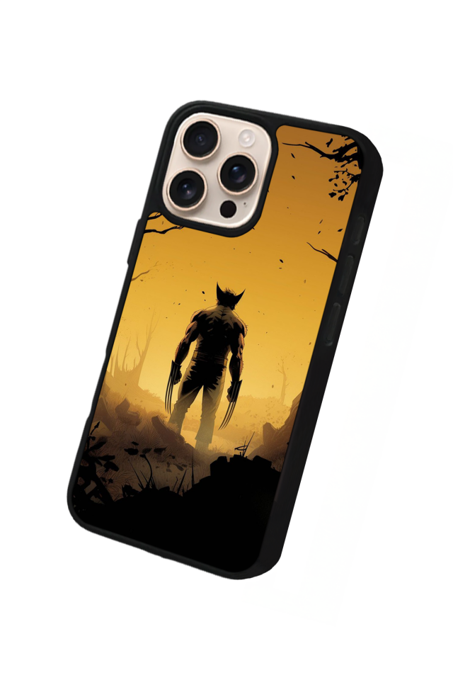 iPhone 15 Pro Max Uyumlu Wolverine Tasarımlı Glossy Premium Kılıf