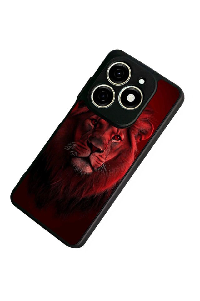 Infınıx Smart 8 Pro Uyumlu Aslan Tasarımlı Glossy Premium Kılıf
