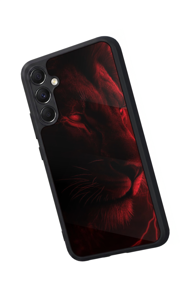 Samsung Galaxy A34 Uyumlu Aslan Tasarımlı Glossy Premium Kılıf