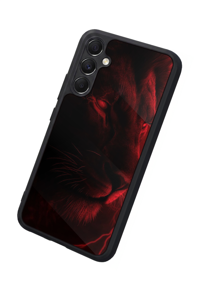 Samsung Galaxy A34 Uyumlu Aslan Tasarımlı Glossy Premium Kılıf