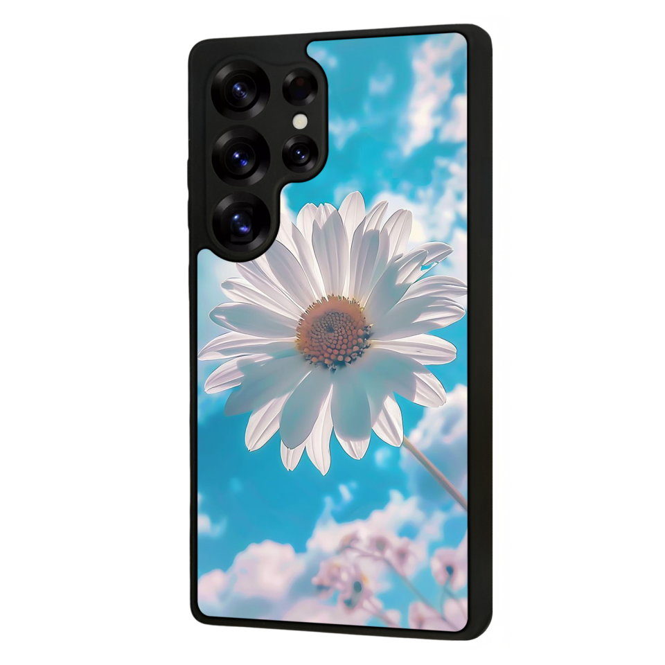 Samsung Galaxy S25 Ultra Uyumlu Cicek Tasarımlı Glossy Premium Kılıf