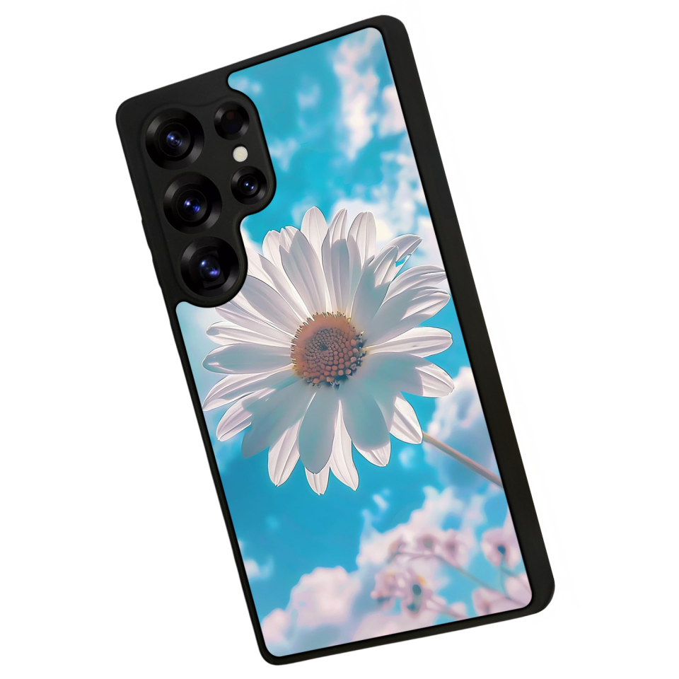 Samsung Galaxy S25 Ultra Uyumlu Cicek Tasarımlı Glossy Premium Kılıf