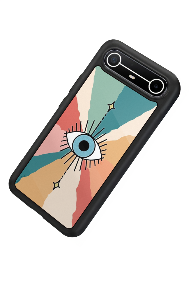 Tecno Spark Slim 5G Uyumlu Göz Tasarımlı Glossy Premium Kılıf