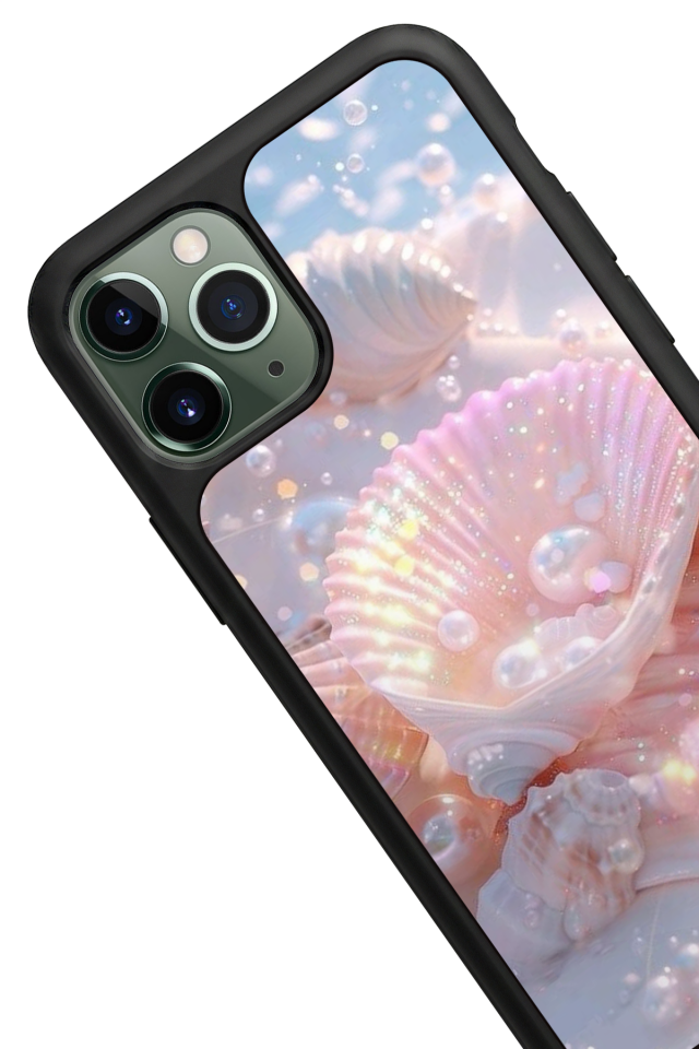 iPhone 11 Pro Max Uyumlu  İnci Tasarımlı Glossy Premium Kılıf