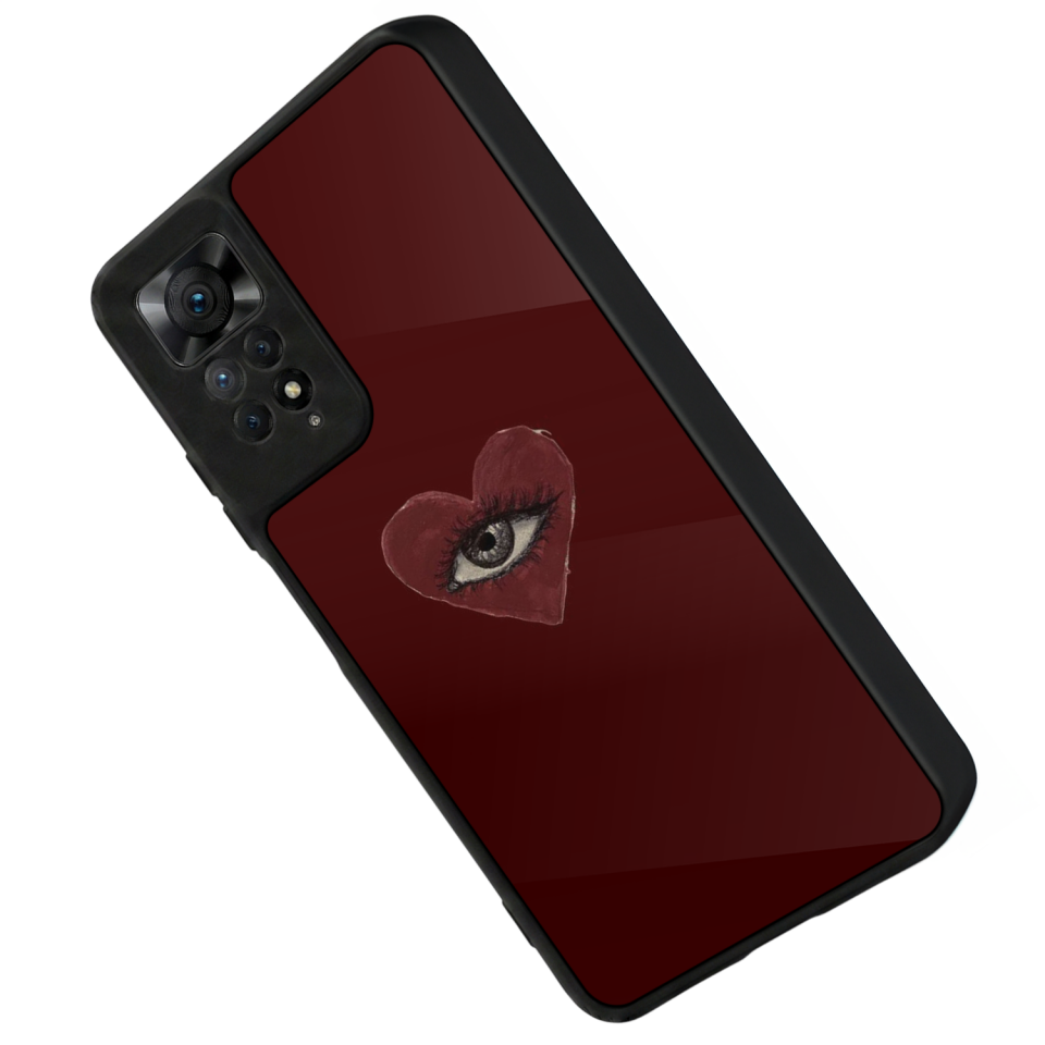 Xiaomi Redmi Note 12 Pro Uyumlu Kalp Love Tasarımlı Glossy Premium Kılıf