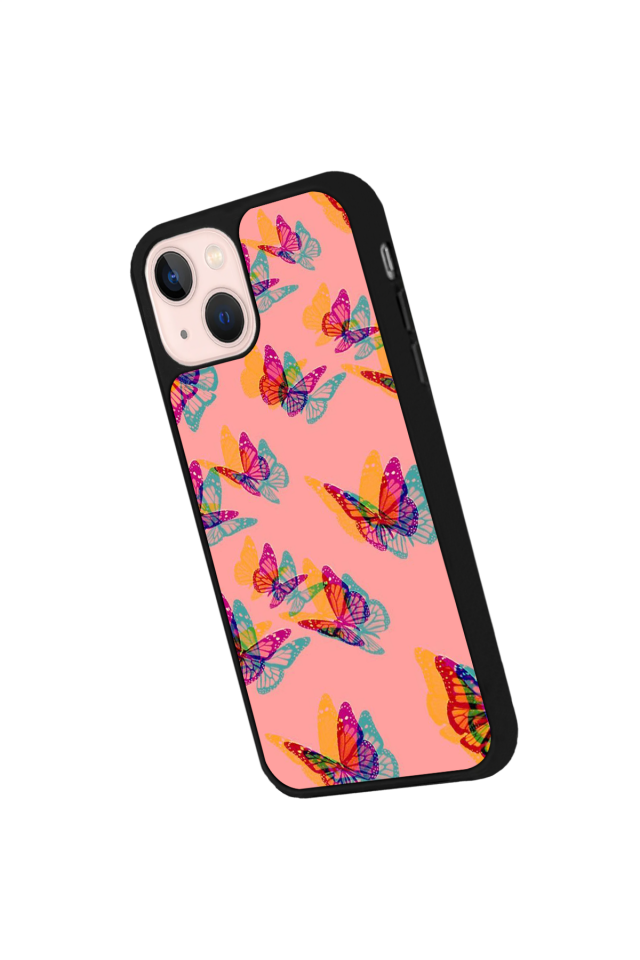 iPhone 15 Uyumlu Kelebek Tasarımlı Glossy Premium Kılıf