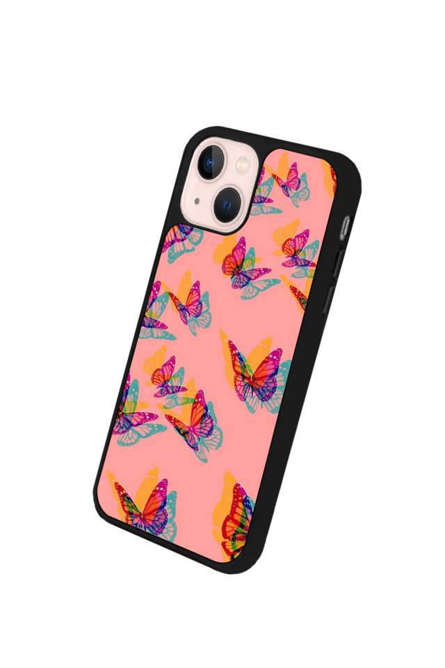 iPhone 15 Uyumlu Kelebek Tasarımlı Glossy Premium Kılıf