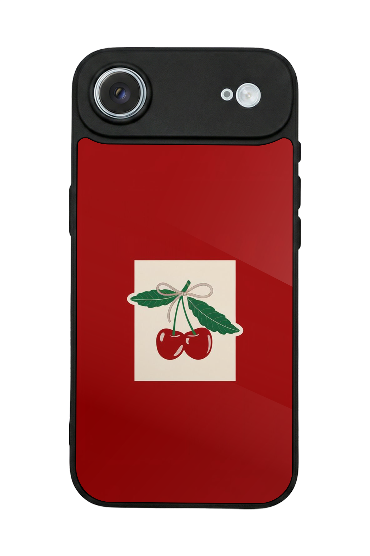 iPhone 17 Air Uyumlu Kiraz Tasarımlı Glossy Premium Kılıf