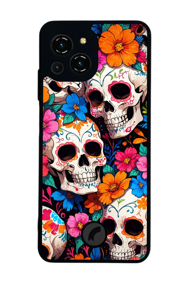 Reeder S23 Pro Max Uyumlu KuruKafa Tasarımlı Glossy Premium Kılıf