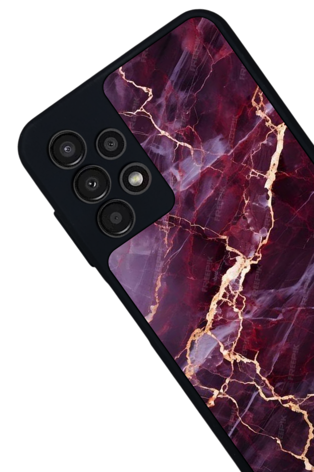 Samsung Galaxy A13 Uyumlu Mermer Marble Tasarımlı Glossy Premium Kılıf