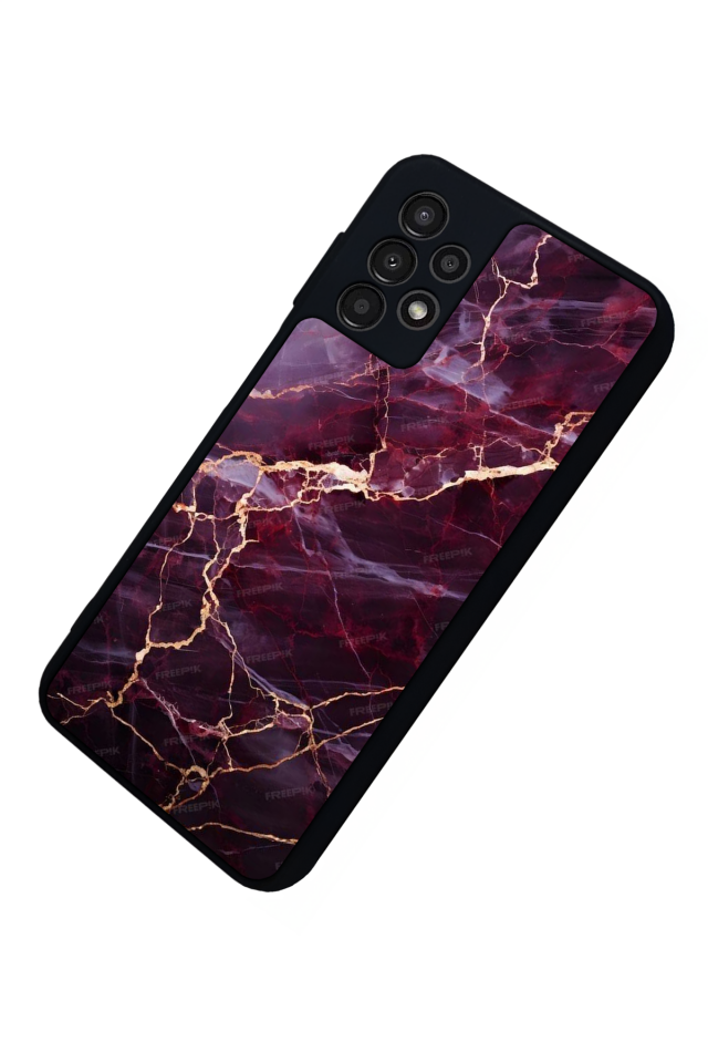 Samsung Galaxy A13 Uyumlu Mermer Marble Tasarımlı Glossy Premium Kılıf