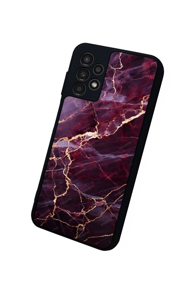 Samsung Galaxy A13 Uyumlu Mermer Marble Tasarımlı Glossy Premium Kılıf